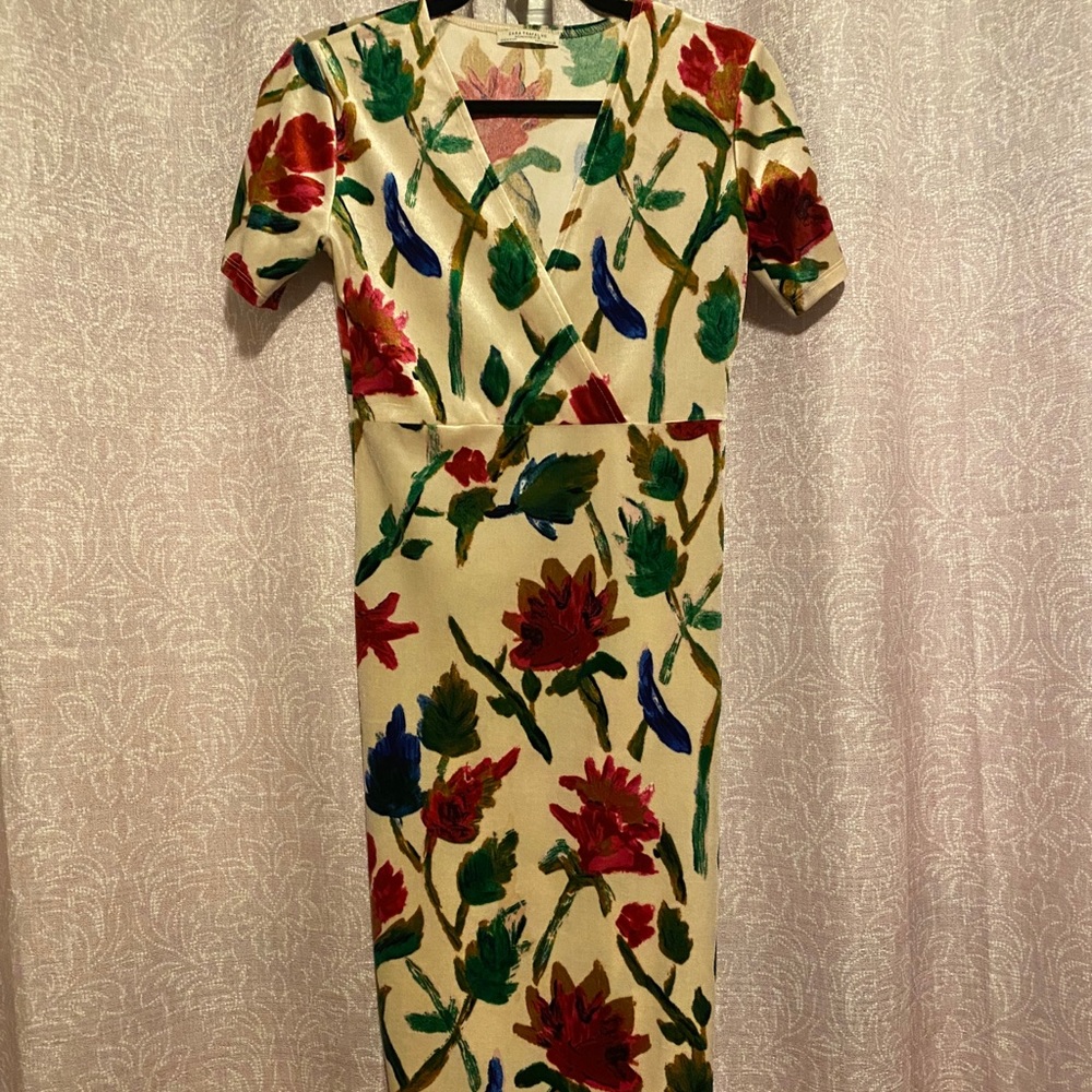 Zara midi floral dress